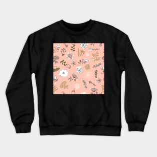 Elegance Seamless pattern with flowers Crewneck Sweatshirt